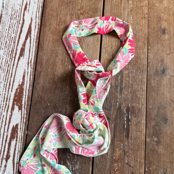 Anthropologie Shaina Floral Bow Headband Head Scarf - Picture 2 of 5